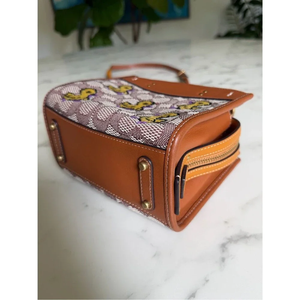 Coach Rogue 17 In Signature Textile Jacquard With Duck Motif C6164 Crossbody Bag